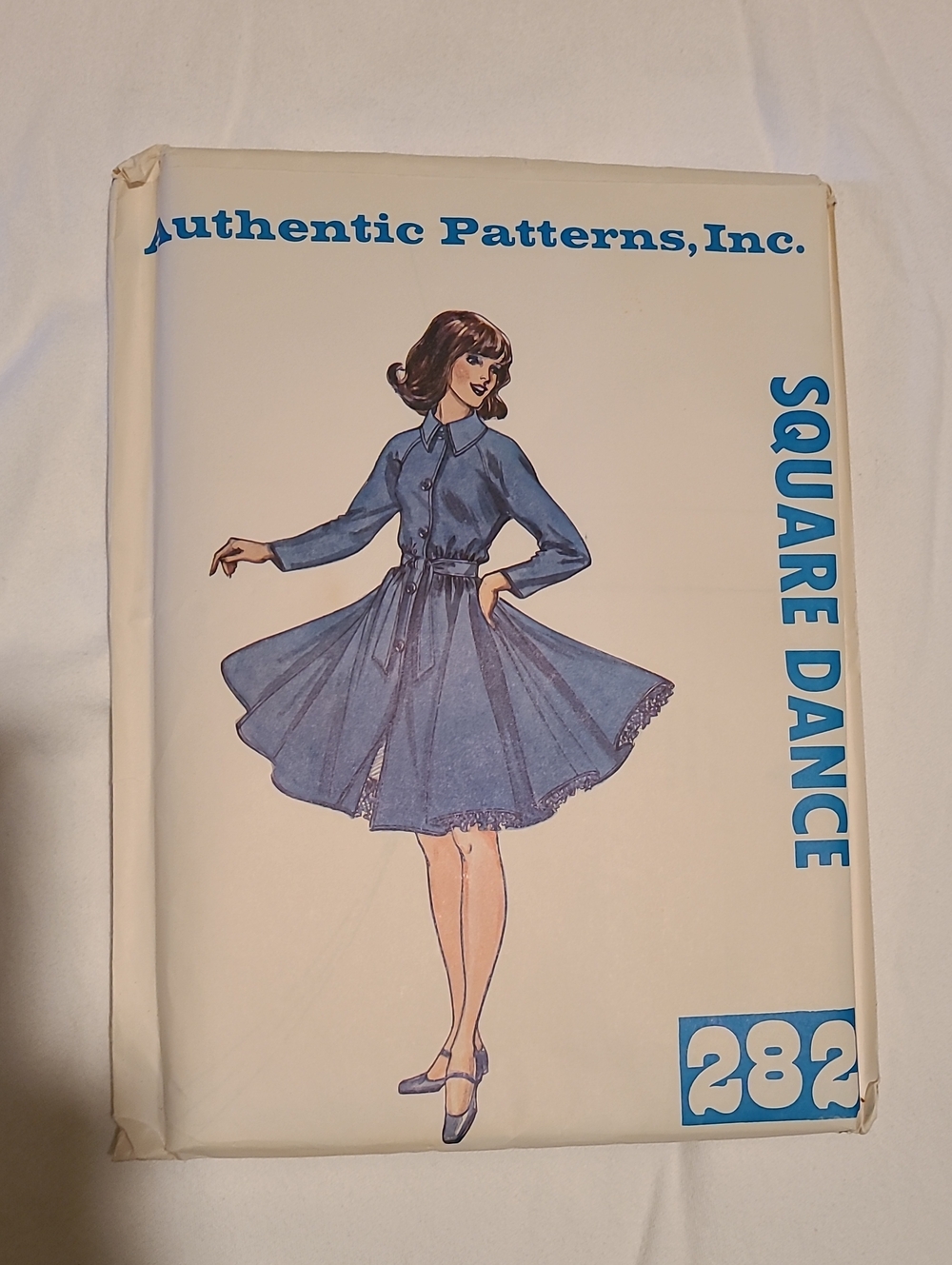 Authentic Patterns Inc. Square Dance Pattern #282 Vintage Dress Western Texas